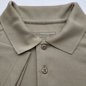 5.11 Tactical Series Polo Shirt Mens Medium Short Sleeve Olive Drab Outdoor